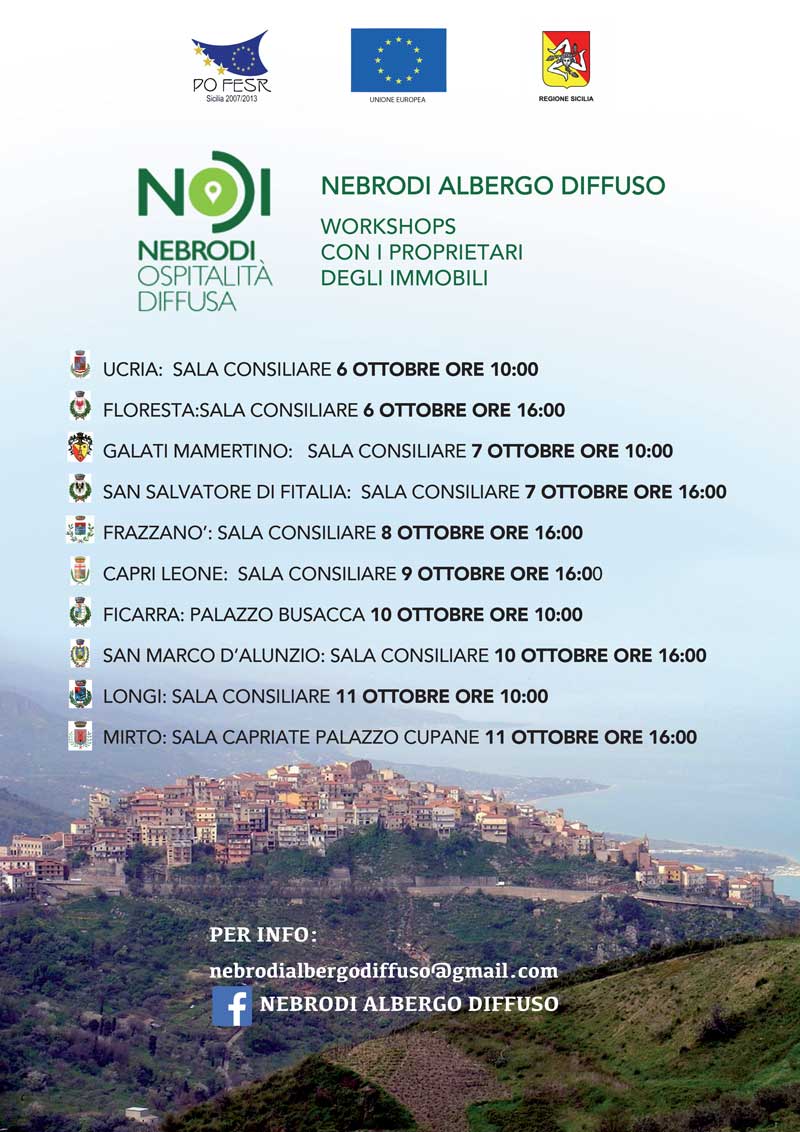 Workshop Avvio Nebrodi Albergo Diiffuso Ospitalita